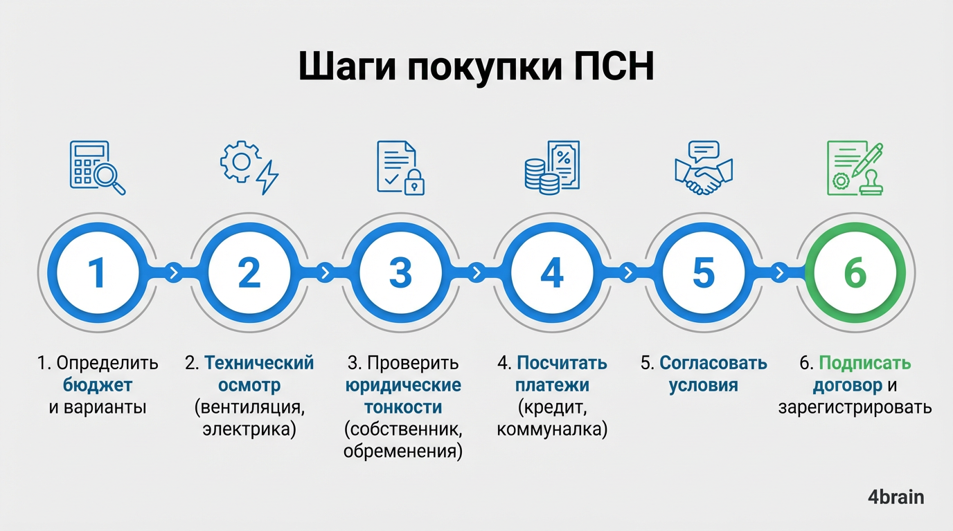 Шаги покупки ПСН